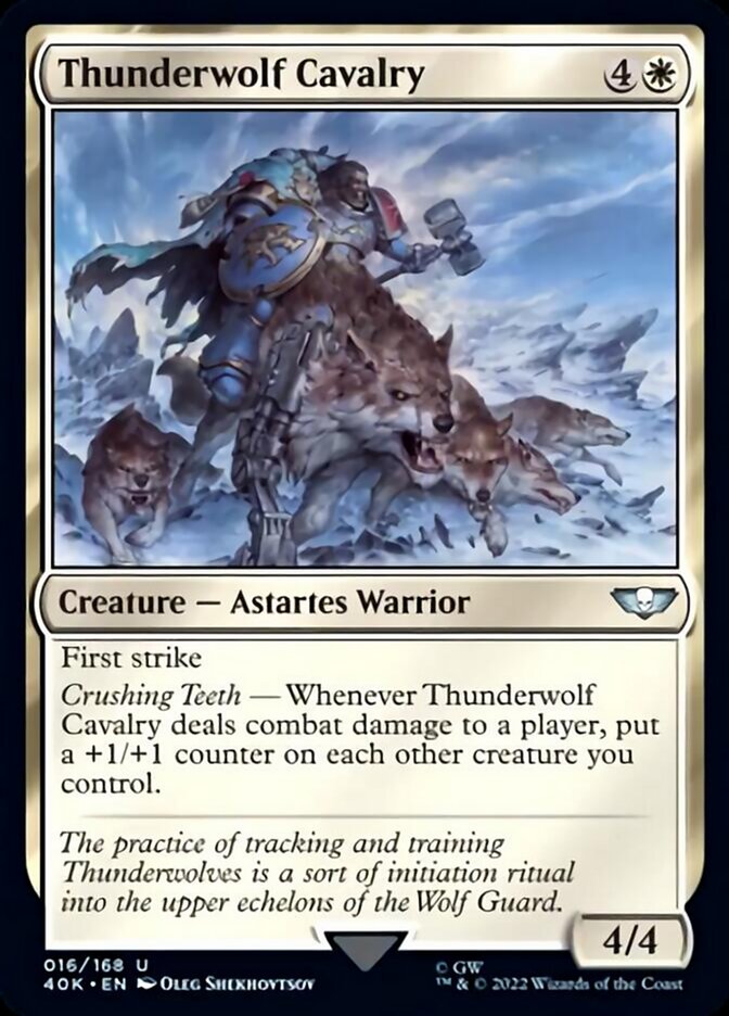 Thunderwolf Cavalry (Surge Foil) [Universes Beyond: Warhammer 40,000] | Devastation Store
