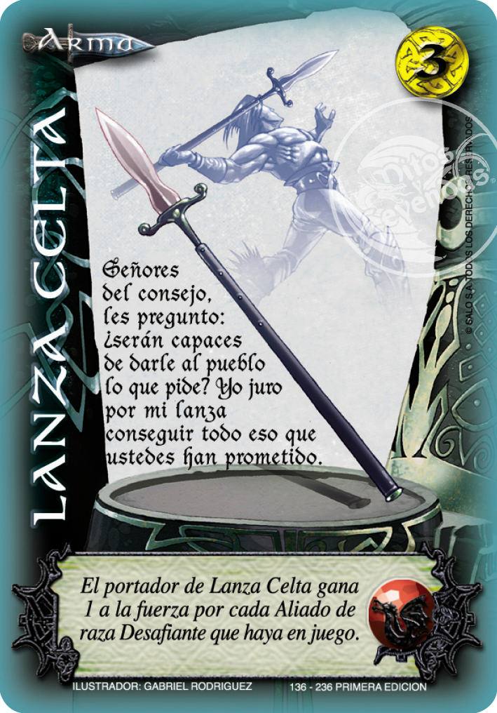 Lanza Celta, Leyendas - Devastation Store | Devastation Store