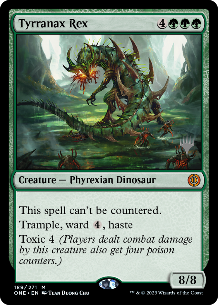 Tyrranax Rex (Promo Pack) [Phyrexia: All Will Be One Promos] | Devastation Store