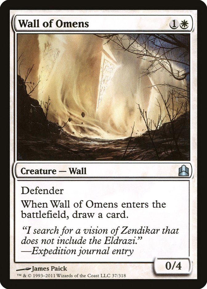 Wall of Omens [Commander 2011] - Devastation Store | Devastation Store