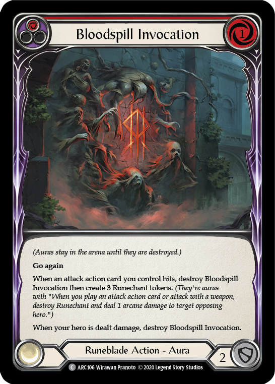 Bloodspill Invocation (Red) [ARC106] Unlimited Edition Normal - Devastation Store | Devastation Store