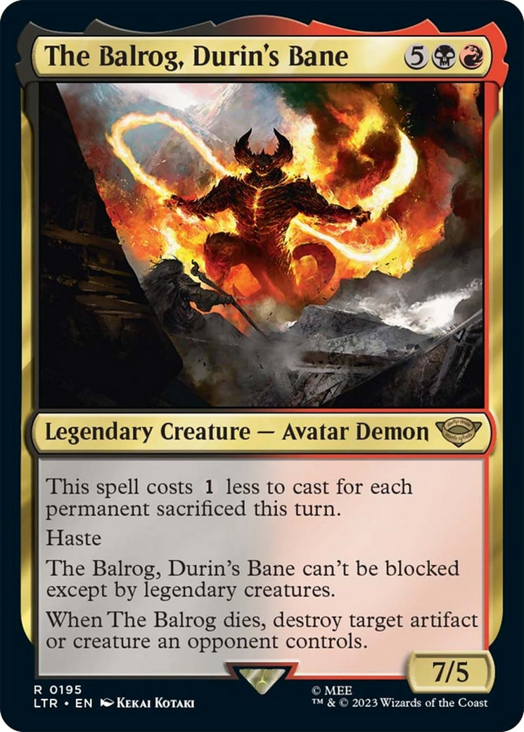 The Balrog, Durin's Bane [The Lord of the Rings: Tales of Middle-Earth] | Devastation Store