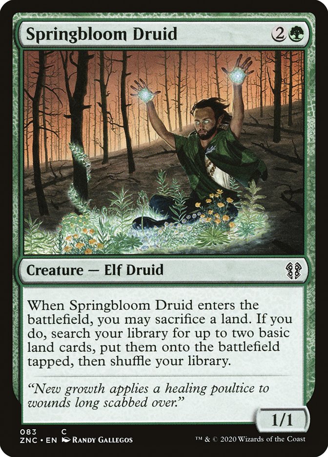 Springbloom Druid [Zendikar Rising Commander] | Devastation Store