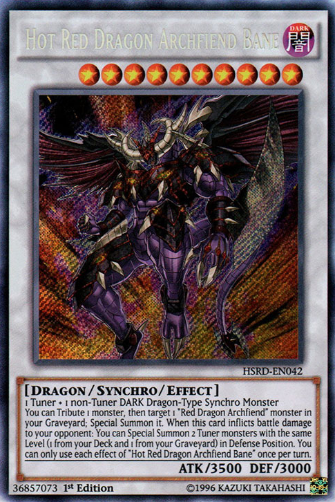 Hot Red Dragon Archfiend Bane [HSRD-EN042] Secret Rare | Devastation Store