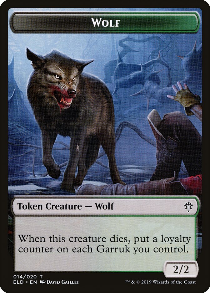 Wolf [Throne of Eldraine Tokens] | Devastation Store