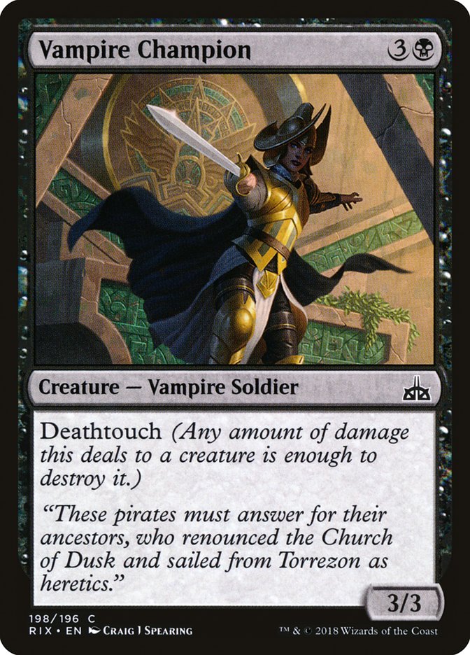 Vampire Champion [Rivals of Ixalan] | Devastation Store