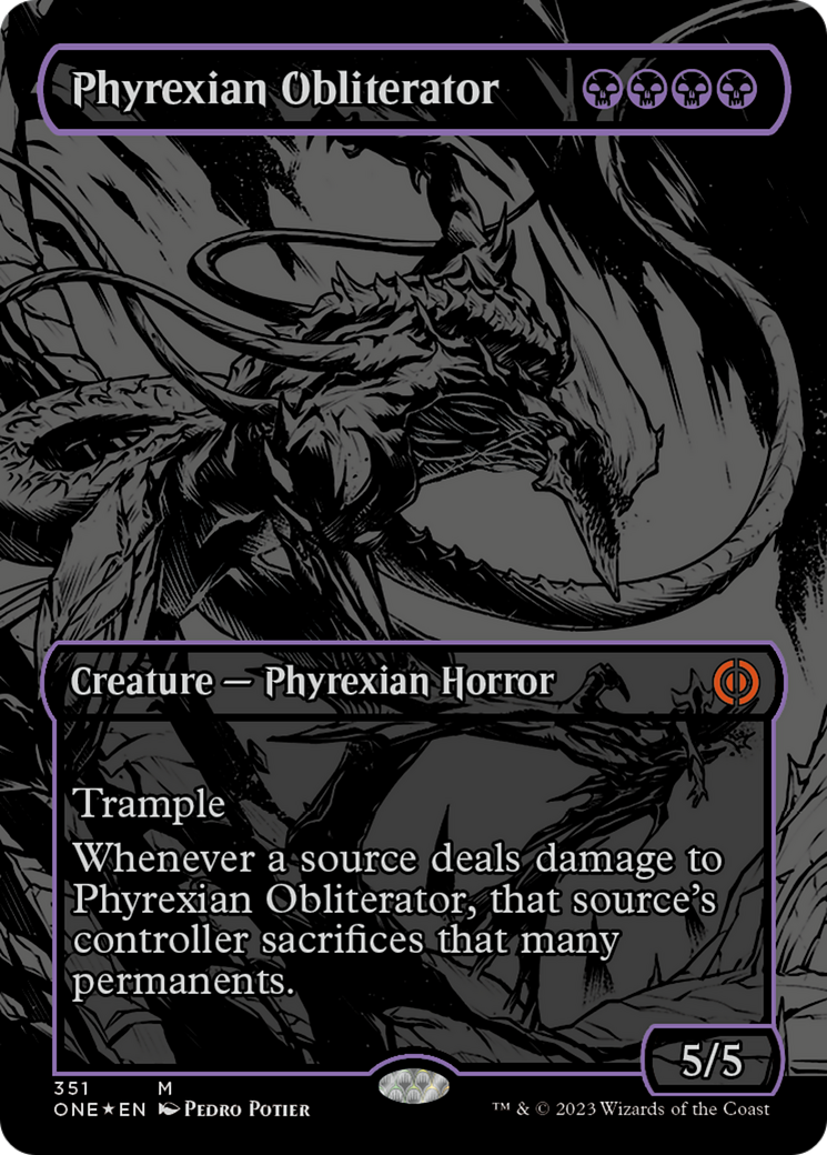 Phyrexian Obliterator (Oil Slick Raised Foil) [Phyrexia: All Will Be One] | Devastation Store