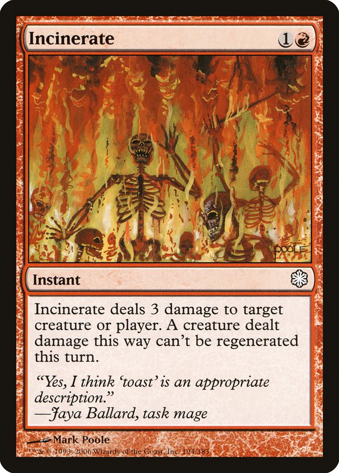 Incinerate [Coldsnap Theme Decks] | Devastation Store