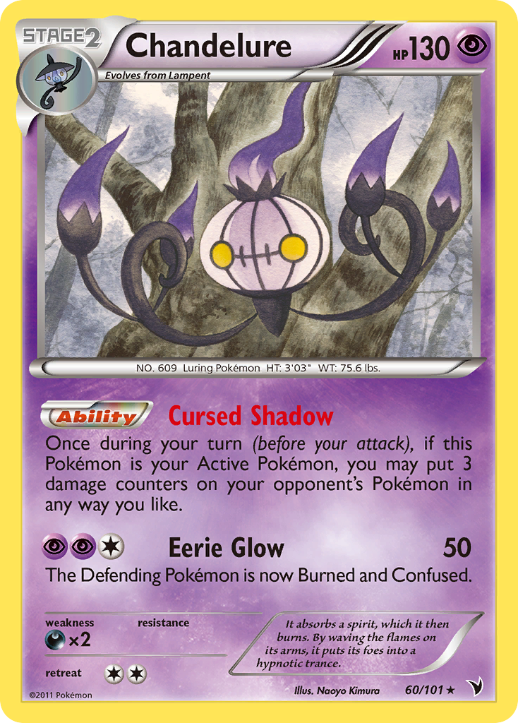 Chandelure (60/101) [Black & White: Noble Victories] | Devastation Store