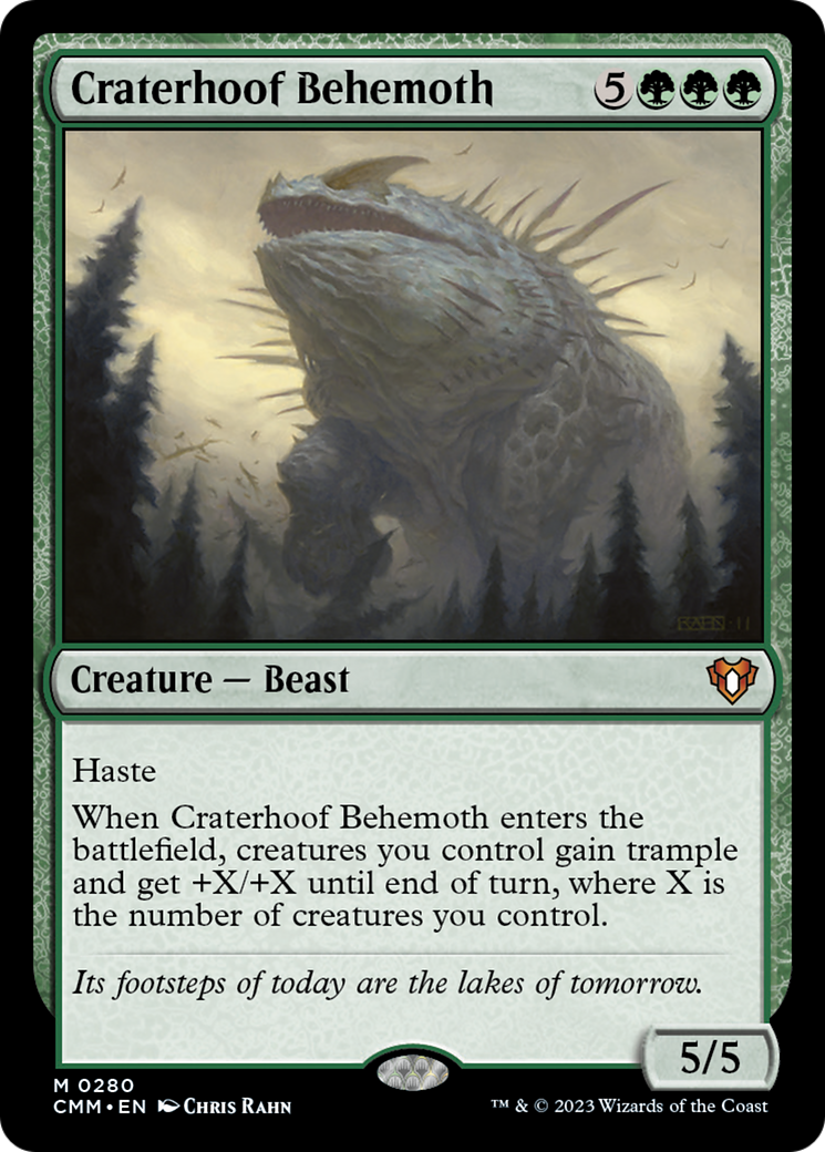 Craterhoof Behemoth [Commander Masters] | Devastation Store