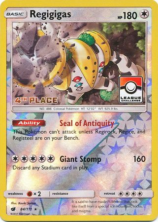 Regigigas (84/111) (League Promo 4th Place) [Sun & Moon: Crimson Invasion] | Devastation Store