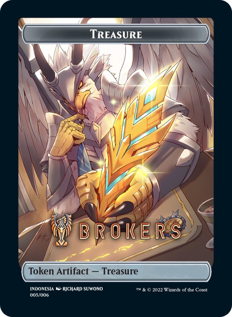 Treasure Token (Brokers) (Southeast Asia Artists) [Streets of New Capenna Tokens] | Devastation Store