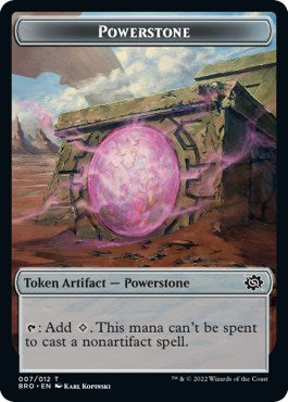 Powerstone // Golem Double-Sided Token [The Brothers' War Tokens] | Devastation Store