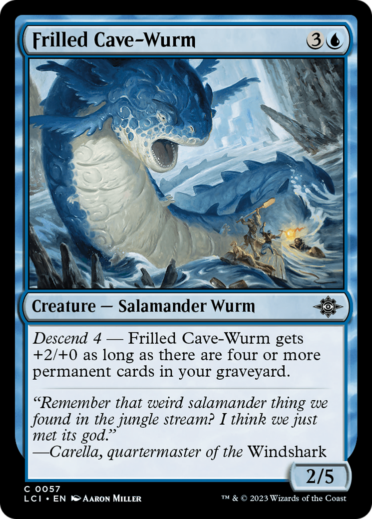 Frilled Cave-Wurm [The Lost Caverns of Ixalan] | Devastation Store