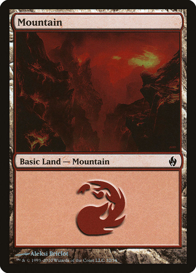 Mountain (32) [Premium Deck Series: Fire and Lightning] - Devastation Store | Devastation Store