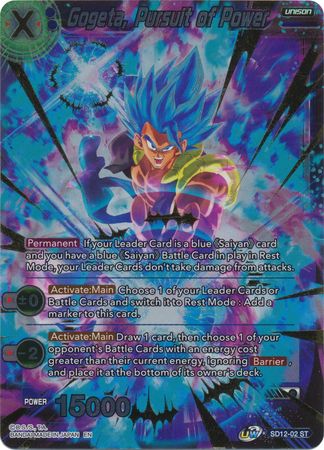 Gogeta, Pursuit of Power (Gold Stamped) (Starter Deck Exclusive) (SD12-02) [Rise of the Unison Warrior] | Devastation Store