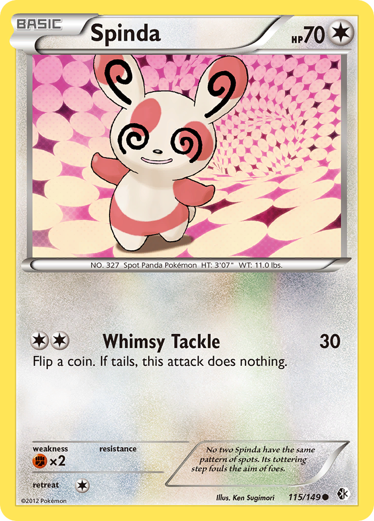 Spinda (115/149) [Black & White: Boundaries Crossed] | Devastation Store