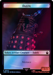Dalek // Clue (0054) Double-Sided Token (Surge Foil) [Doctor Who Tokens] | Devastation Store