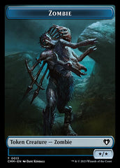 Clue // Zombie (0013) Double-Sided Token [Commander Masters Tokens] | Devastation Store