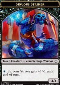 Sinuous Striker // Zombie Double-sided Token [Hour of Devastation Tokens] | Devastation Store