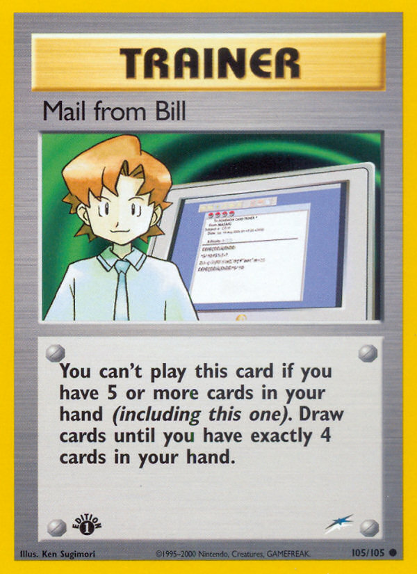 Mail from Bill (105/105) [Neo Destiny 1st Edition] | Devastation Store