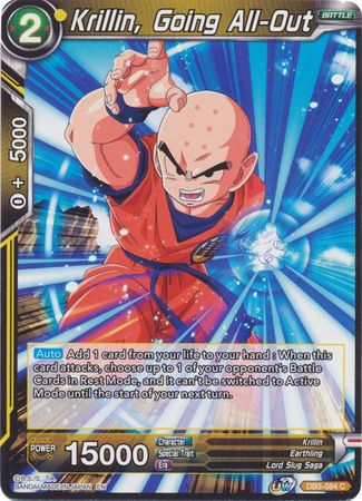 Krillin, Going All-Out [DB3-084] | Devastation Store