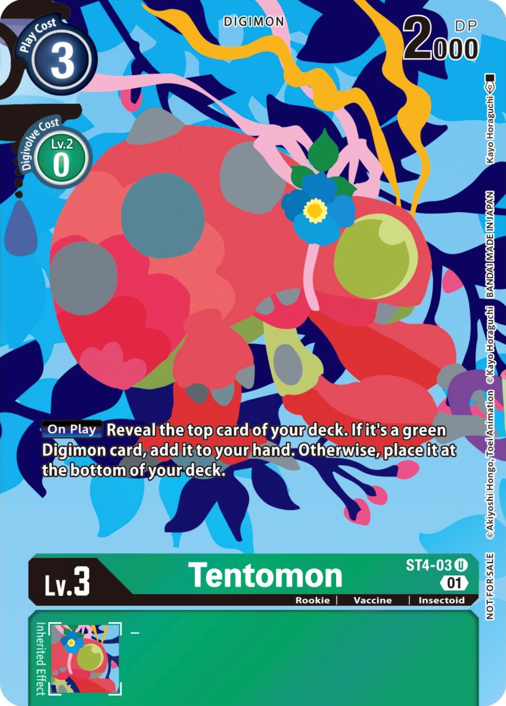 Tentomon [ST4-03] (Tamer's Card Set 2 Floral Fun) [Starter Deck: Giga Green Promos] | Devastation Store