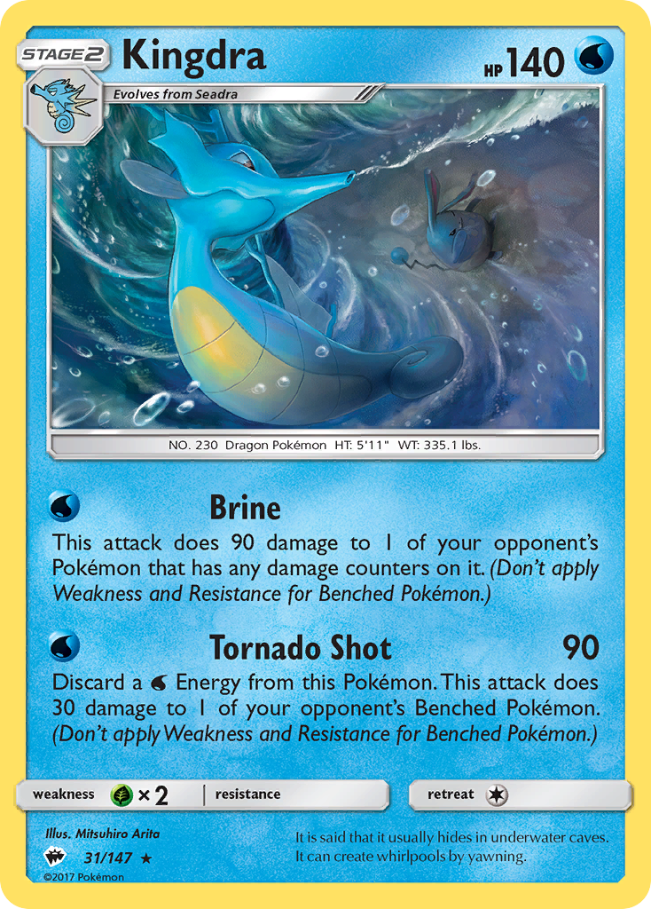 Kingdra (31/147) [Sun & Moon: Burning Shadows] | Devastation Store