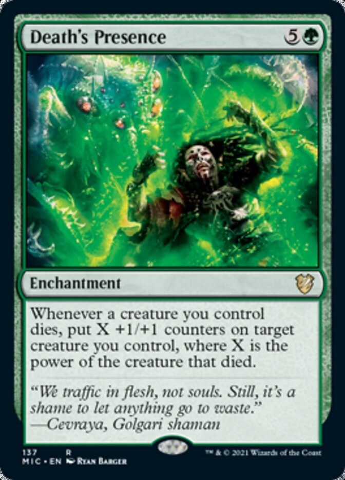 Death's Presence [Innistrad: Midnight Hunt Commander] | Devastation Store