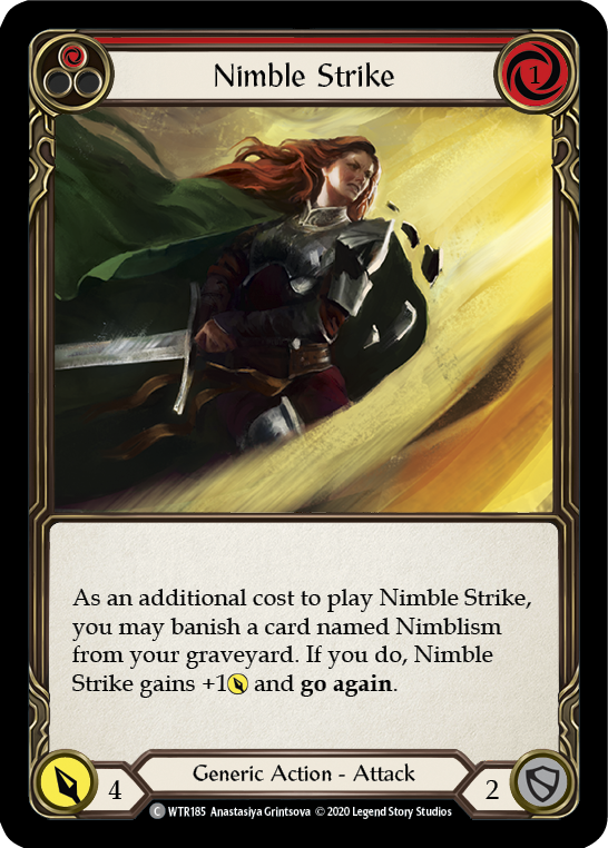 Nimble Strike (Red) [WTR185] Unlimited Edition Rainbow Foil - Devastation Store | Devastation Store