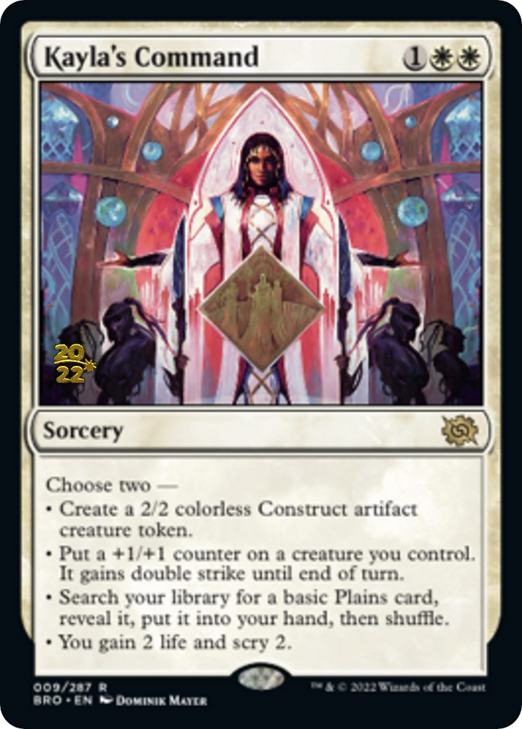 Kayla's Command [The Brothers' War Prerelease Promos] | Devastation Store