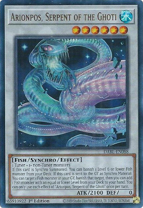 Arionpos, Serpent of the Ghoti [DABL-EN088] Ultra Rare | Devastation Store