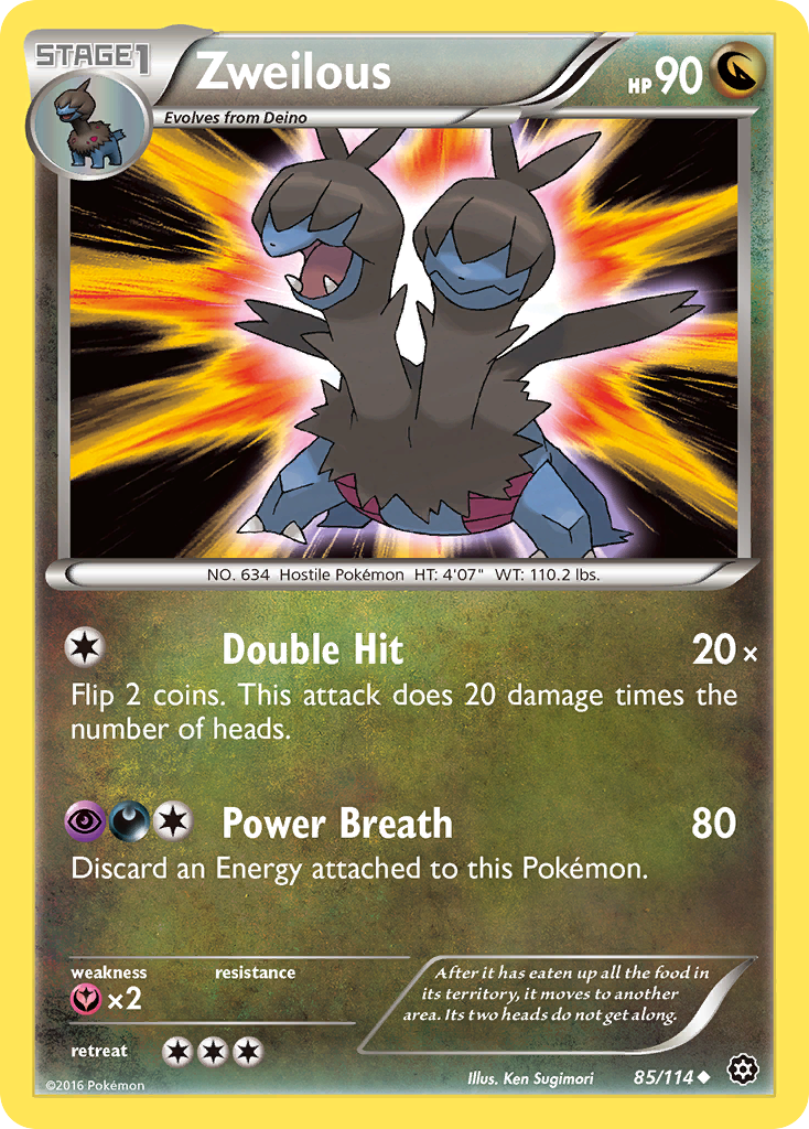 Zweilous (85/114) [XY: Steam Siege] | Devastation Store