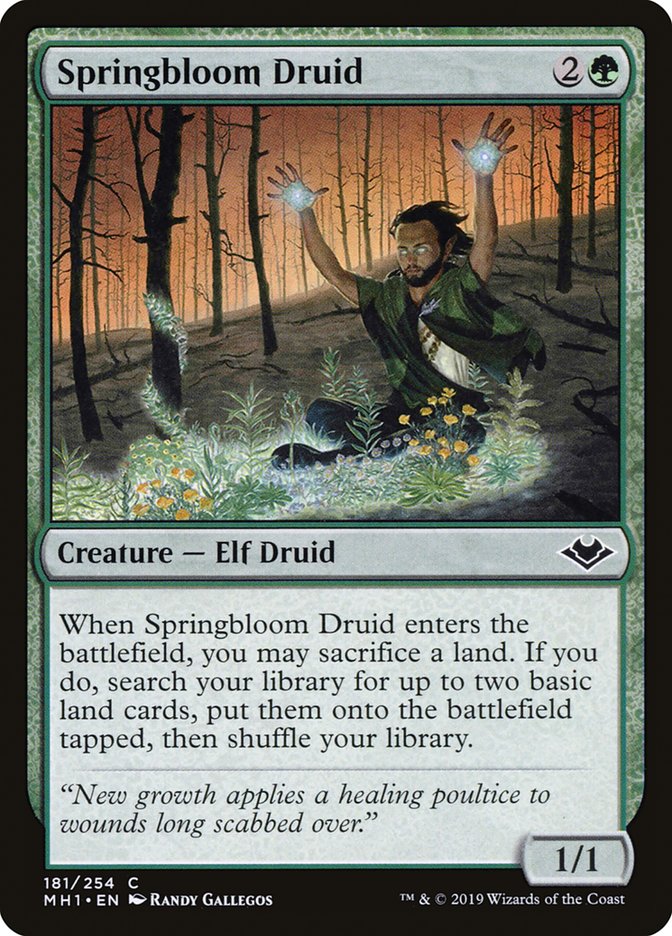 Springbloom Druid [Modern Horizons] | Devastation Store