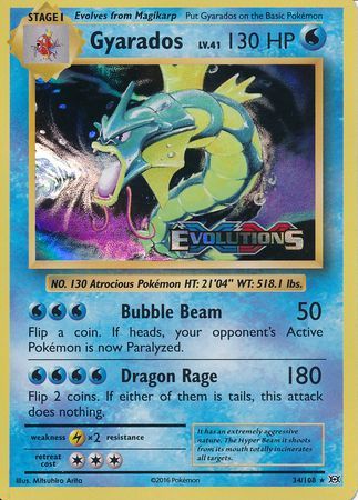 Gyarados (34/108) (XY Evolutions Prerelease) [XY: Black Star Promos] | Devastation Store