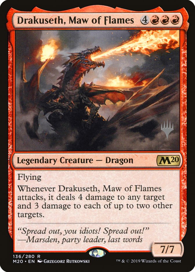 Drakuseth, Maw of Flames (Promo Pack) [Core Set 2020 Promos] | Devastation Store