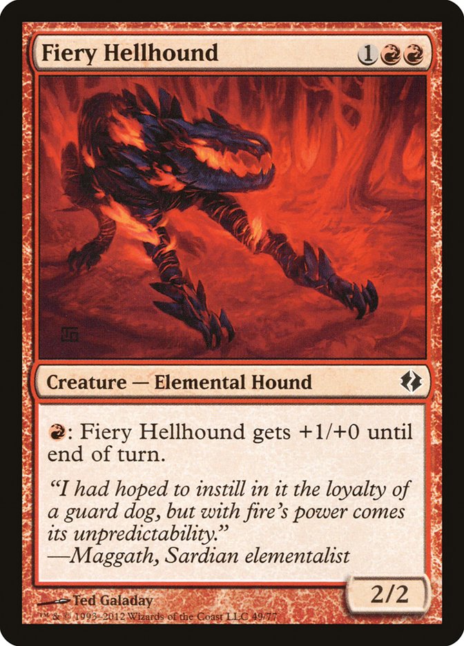 Fiery Hellhound [Duel Decks: Venser vs. Koth] | Devastation Store
