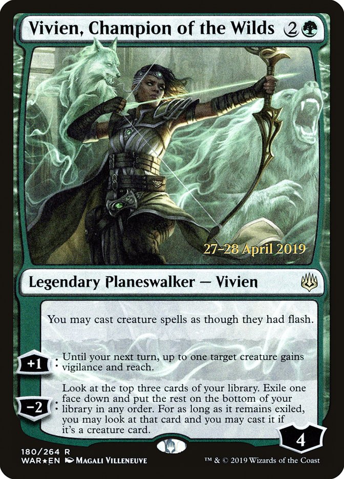 Vivien, Champion of the Wilds  [War of the Spark Prerelease Promos] | Devastation Store
