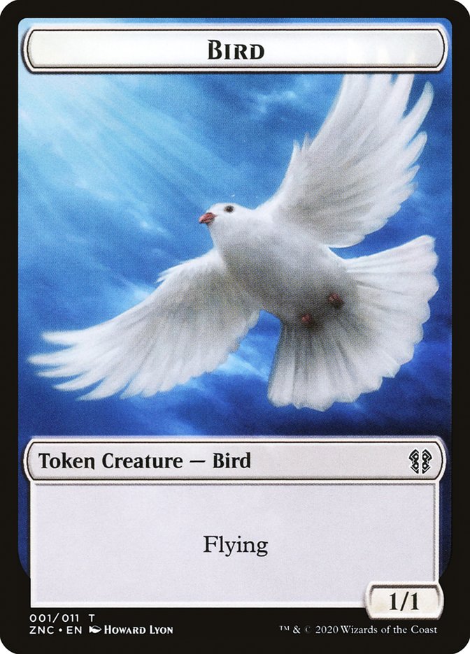 Bird // Kor Ally Double-sided Token [Zendikar Rising Commander Tokens] | Devastation Store