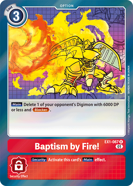 Baptism by Fire! [EX1-067] [Classic Collection] | Devastation Store