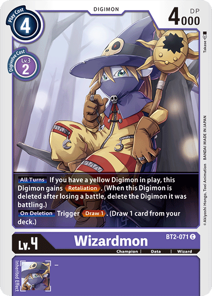 Wizardmon [BT2-071] [Release Special Booster Ver.1.0] | Devastation Store