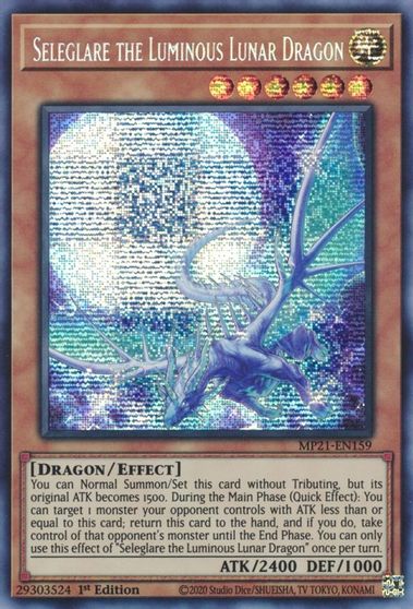 Seleglare the Luminous Lunar Dragon [MP21-EN159] Prismatic Secret Rare | Devastation Store