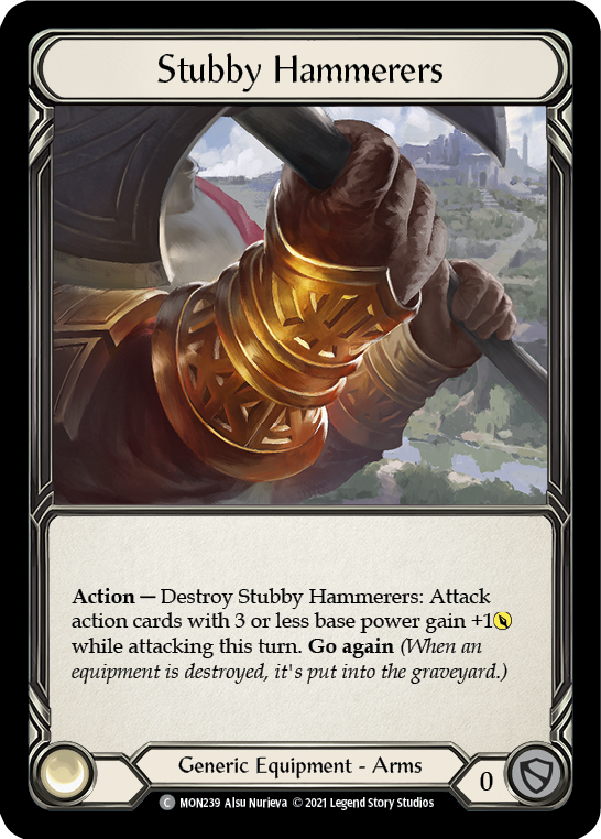 Stubby Hammerers (Cold Foil) [MON239-CF] 1st Edition Cold Foil - Devastation Store | Devastation Store