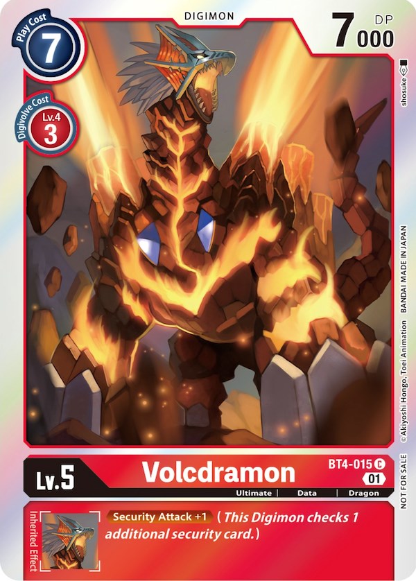 Volcdramon [BT4-015] (ST-11 Special Entry Pack) [Great Legend Promos] | Devastation Store