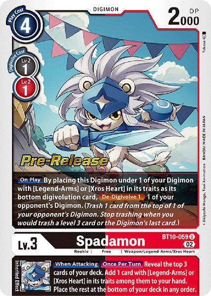 Spadamon [BT10-059] [Xros Encounter Pre-Release Cards] | Devastation Store