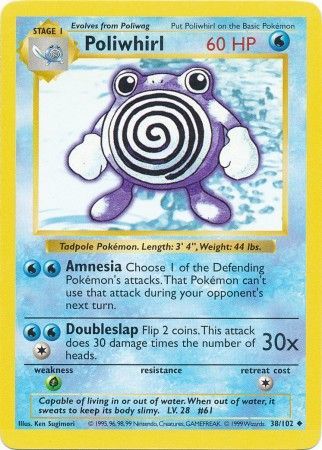 Poliwhirl (38/102) [Base Set Shadowless Unlimited] | Devastation Store