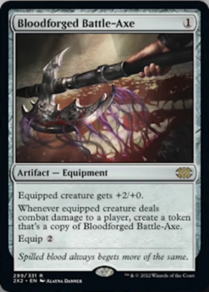 Bloodforged Battle-Axe [Double Masters 2022] | Devastation Store
