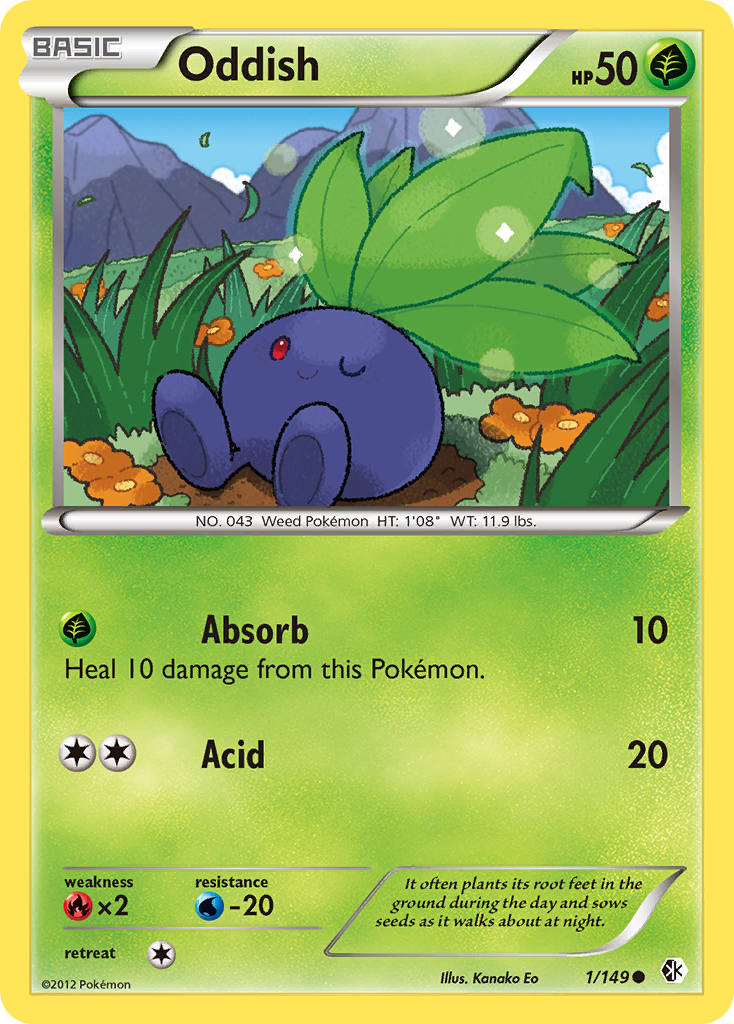 Oddish (1/149) [Black & White: Boundaries Crossed] | Devastation Store