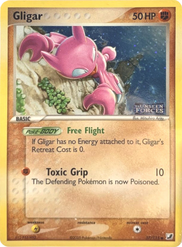 Gligar (57/115) (Stamped) [EX: Unseen Forces] | Devastation Store