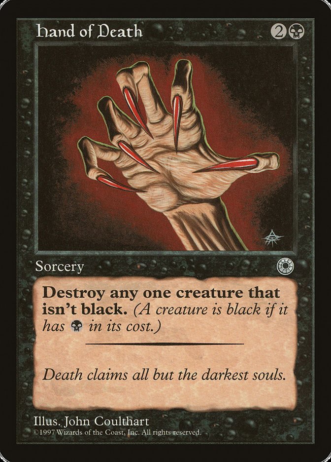 Hand of Death (With Creature Color Explanation) [Portal] - Devastation Store | Devastation Store